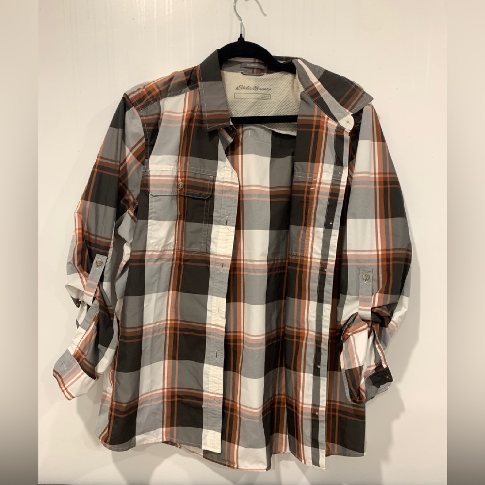 Eddie Bauer Flannel long sleeve size L